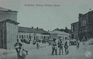 Delatyn, market, ca. 1915