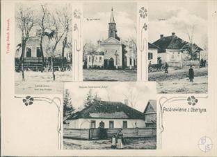 Postcard from Obertyn, ca. 1906