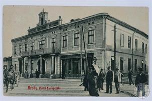 Hotel "Europe". Postcard of Jewish publisher Leopold Weis