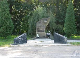 Holocaust Memorial in the forest in Sheparivtsi near Kolomyya, 2007