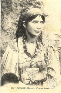 Дебду, Марокко, 1914. Еврейская женщина Дебду, Марокко, 1914. Еврейская женщина