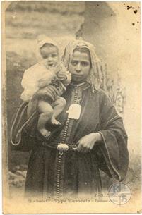 Касабланка, 1916. Типы марокканцев - еврейская женщина. Изд-во J.-D. Lorin Касабланка, 1916. Типы марокканцев - еврейская женщина. Изд-во J.-D. Lorin