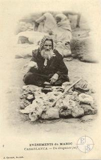 Касабланка, Марокко, 1910. Еврей - продавец снадобий. Изд-во J.Ceiser, Alger Касабланка, Марокко, 1910. Еврей - продавец снадобий. Изд-во J.Ceiser, Alger