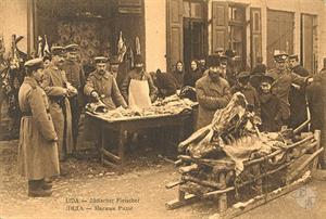 Лида (Беларусь). На немецком написано: Еврейские мясники Лида (Беларусь). На немецком написано: Еврейские мясники