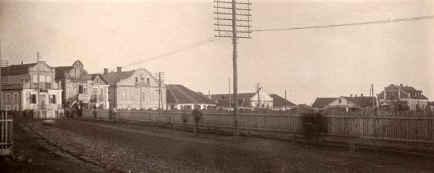 Шепетовка, дома вокруг базарной площади. Фото П. Жолтовского, 1930