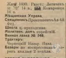 Буцни (Буцневцы) в справочнике "Весь Юго-Западный край", 1913