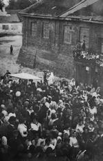 Хупа в Полонном, фото экспедиции Ан-ского, 1912 Хупа в Полонном, фото экспедиции Ан-ского, 1912