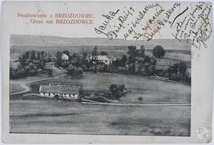 Greeting from Berezdivtsi, 1911. Postcard of Jewish publisher Shaul Borek