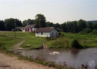 Former Jewish mill in Dunayiv, 1995