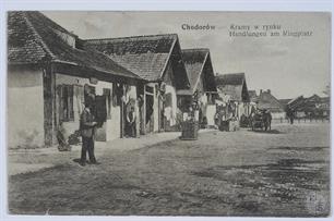 Shops on market, ca 1918