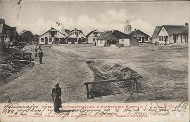 Novyy Yarychiv, market, before 1904. Postcard of the Jewish publishing house Ostermann in Novyy Yarychiv