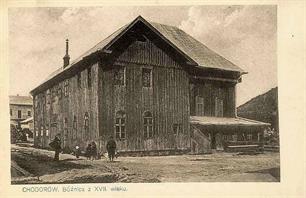 Synagogue on a Polish postcard