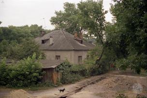 Former synagogue in Kulykiv, 1995