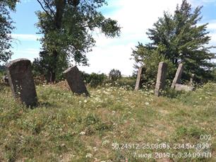 Jewish cemetery in Leshniv, 2019 Jewish cemetery in Leshniv, 2019