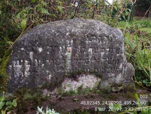 Jewish cemetery in Perehinske, 2019 Jewish cemetery in Perehinske, 2019