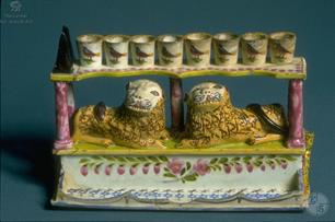 Hanukkah Menorah, 1855-1911 Hanukkah Menorah, 1855-1911