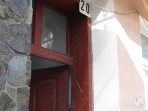 Trace of mezuzah on former Jewish house