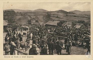 Market day in Skole, ca 1925