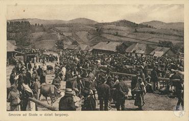 Market day in Skole, ca 1925 Market day in Skole, ca 1925