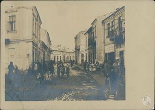 Baron Hirsch street in Sokal, 1918