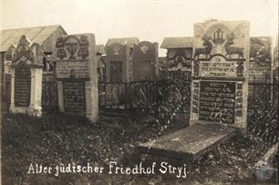 Old Jewish cemetery in Stryy. Photo taken during the First World War Old Jewish cemetery in Stryy. Photo taken during the First World War