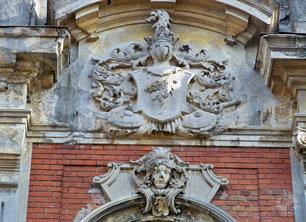 Coat of arms and masqueron Coat of arms and masqueron