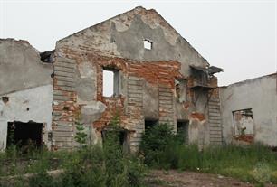 Great synagogue in Bibrka, 2014