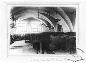 Old Synagogue in Brody, beggining of the 20 centuty. Women's balcony