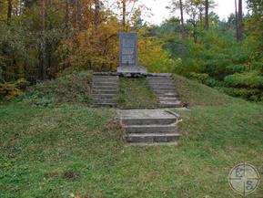 Mass grave behind the Jewish cemetery