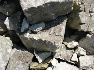 Tombstones from cemetery were used as building material in the neighboring village Bukachivska Sloboda Tombstones from cemetery were used as building material in the neighboring village Bukachivska Sloboda