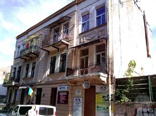 The German was shooting from the balcony of this house ... The German was shooting from the balcony of this house ...