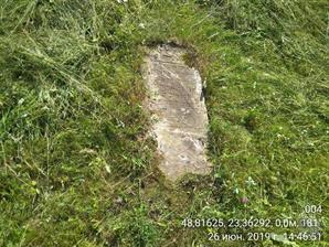 Destroyed Jewish cemetery in Lavochne, 2019