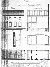 Проект синагоги Шомрей Шабат, 1870 Проект синагоги Шомрей Шабат, 1870