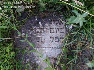 Tombstones on Jevish cemetery in Novi Strilyshcha, 2019 Tombstones on Jevish cemetery in Novi Strilyshcha, 2019