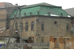 Synagogue in Turka, 2011. Towers are missing