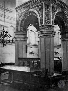 Бима луцкой синагоги, 1912 Бима луцкой синагоги, 1912