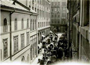 Сикстуская синагога (слева), 1915 год Сикстуская синагога (слева), 1915 год