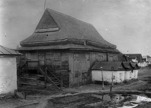 Синагога в Лянцкоруни, 1915 Синагога в Лянцкоруни, 1915