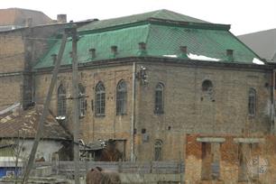 Синагога в Турке, 2011. Башни отсутствуют Синагога в Турке, 2011. Башни отсутствуют
