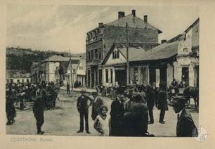 The market in Chortkiv. Postcard of the beginning of 20th century The market in Chortkiv. Postcard of the beginning of 20th century