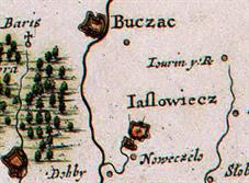 Buchach on the map of Boplan Buchach on the map of Boplan