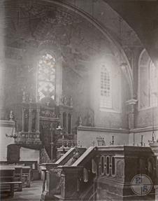 The interior of the synagogue in Buchach, beg. 20th century The interior of the synagogue in Buchach, beg. 20th century