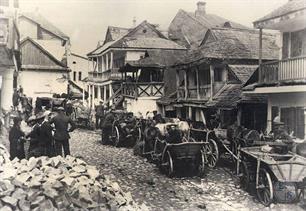 Street in Kremenets, 1921. Photo by Alter Katsizne Street in Kremenets, 1921. Photo by Alter Katsizne