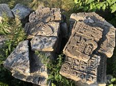 Tombstones transferred from the school territory to the cemetery, 2019 Tombstones transferred from the school territory to the cemetery, 2019