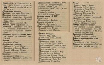 Джурин в справочнике "Весь Юго-Западный край", 1913