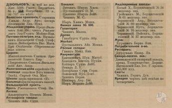 Дзюньков в справочнике "Весь Юго-Западный край", 1913