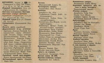 Вапнярка в справочнике "Весь Юго-Западный край", 1913 Вапнярка в справочнике "Весь Юго-Западный край", 1913