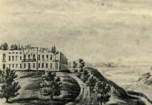 Palace in Boremrl. Drawing by Napoleon Orda, 18 century Palace in Boremrl. Drawing by Napoleon Orda, 18 century