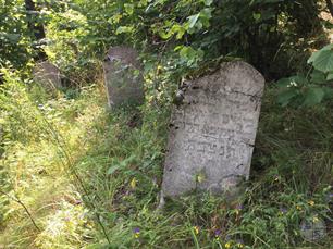 Jewish cemetery of Ludvipol in the village of Hubkiv behind Sluch river, 2019 Jewish cemetery of Ludvipol in the village of Hubkiv behind Sluch river, 2019