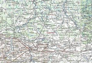 Antonovka on the map of the Red Army 1941 Antonovka on the map of the Red Army 1941